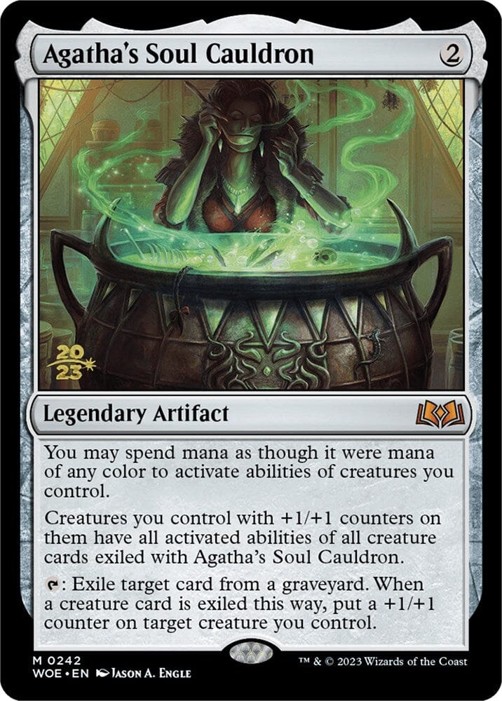 Agatha's Soul Cauldron [Wilds of Eldraine Prerelease Promos] MTG Single Magic: The Gathering  | Multizone: Comics And Games