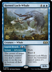 Horned Loch-Whale // Lagoon Breach [Wilds of Eldraine Prerelease Promos] MTG Single Magic: The Gathering  | Multizone: Comics And Games