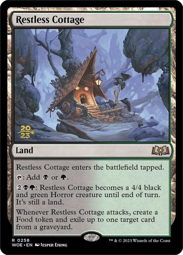 Restless Cottage [Wilds of Eldraine Prerelease Promos] MTG Single Magic: The Gathering  | Multizone: Comics And Games