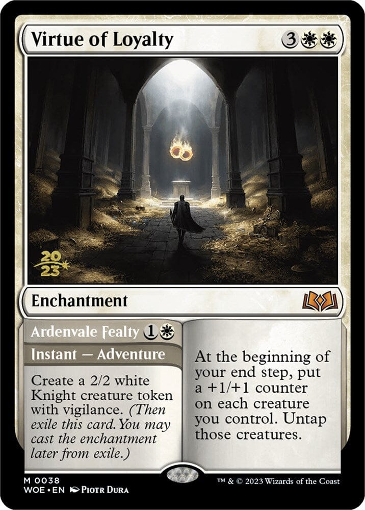 Virtue of Loyalty // Ardenvale Fealty [Wilds of Eldraine Prerelease Promos] MTG Single Magic: The Gathering  | Multizone: Comics And Games