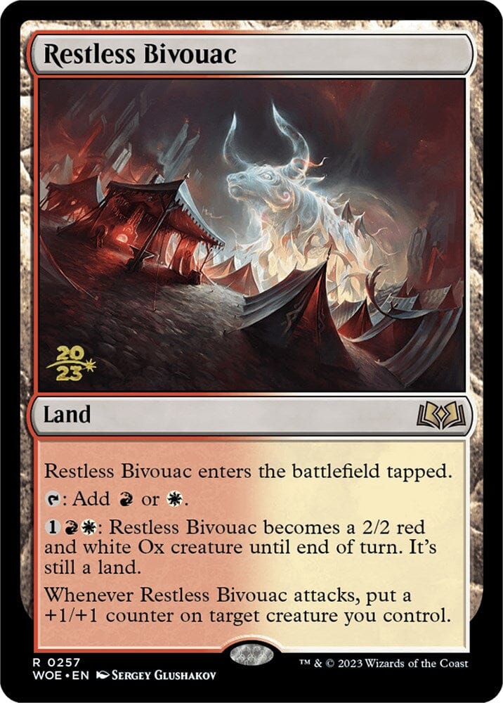 Restless Bivouac [Wilds of Eldraine Prerelease Promos] MTG Single Magic: The Gathering  | Multizone: Comics And Games