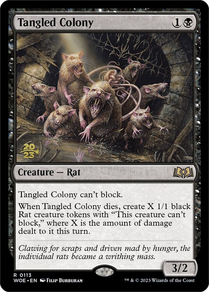 Tangled Colony [Wilds of Eldraine Prerelease Promos] MTG Single Magic: The Gathering  | Multizone: Comics And Games