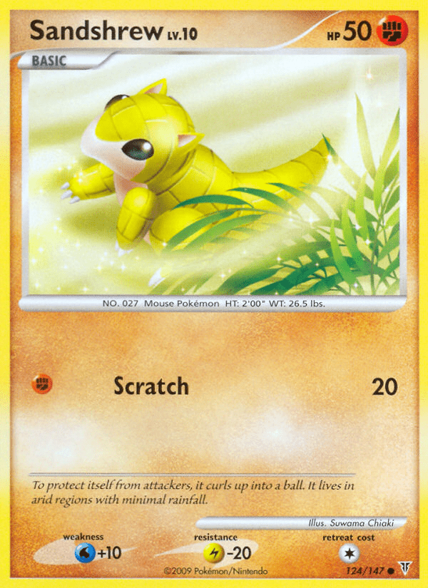 Sandshrew (124/147) [Platinum: Supreme Victors] Pokemon Single Pokémon  | Multizone: Comics And Games