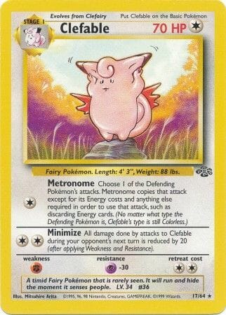 Clefable (17/64) [Jungle Unlimited] Pokemon Single Pokémon  | Multizone: Comics And Games