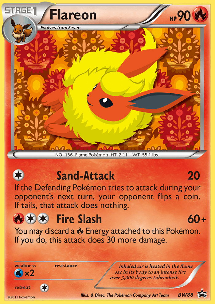 Flareon (BW88) [Black & White: Black Star Promos] Pokemon Single Pokémon  | Multizone: Comics And Games