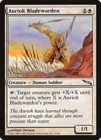Auriok Bladewarden [Mirrodin] MTG Single Magic: The Gathering  | Multizone: Comics And Games