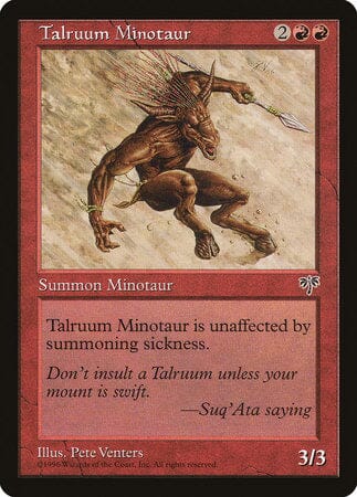 Talruum Minotaur [Mirage] MTG Single Magic: The Gathering  | Multizone: Comics And Games