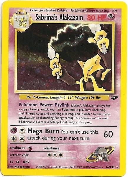 Sabrina's Alakazam (16/132) [Gym Challenge Unlimited] Pokemon Single Pokémon  | Multizone: Comics And Games