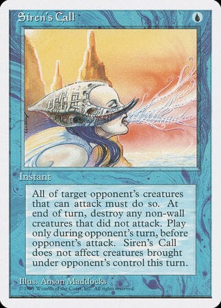 Siren's Call [Fourth Edition] MTG Single Magic: The Gathering  | Multizone: Comics And Games