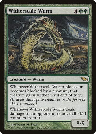 Witherscale Wurm [Shadowmoor] MTG Single Magic: The Gathering  | Multizone: Comics And Games