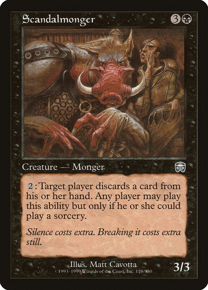 Scandalmonger [Mercadian Masques] MTG Single Magic: The Gathering  | Multizone: Comics And Games