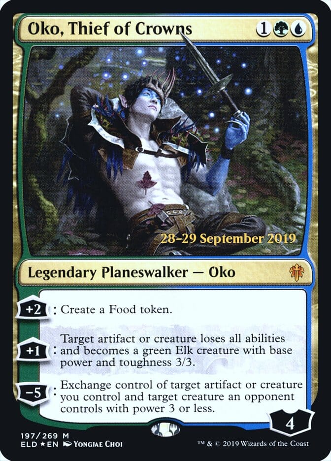 Oko, Thief of Crowns [Throne of Eldraine Prerelease Promos] MTG Single Magic: The Gathering  | Multizone: Comics And Games