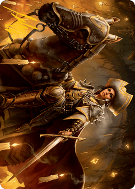 Seasoned Cathar Art Card (Gold-Stamped Signature) [Innistrad: Midnight Hunt Art Series] MTG Single Magic: The Gathering  | Multizone: Comics And Games