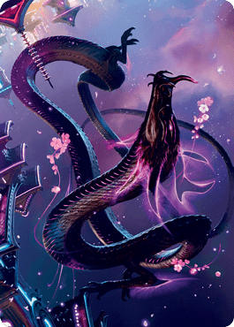 Junji, the Midnight Sky 1 Art Card [Kamigawa: Neon Dynasty Art Series] MTG Single Magic: The Gathering  | Multizone: Comics And Games