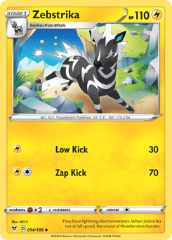 Zebstrika (054/185) [Sword & Shield: Vivid Voltage] Pokemon Single Pokémon  | Multizone: Comics And Games