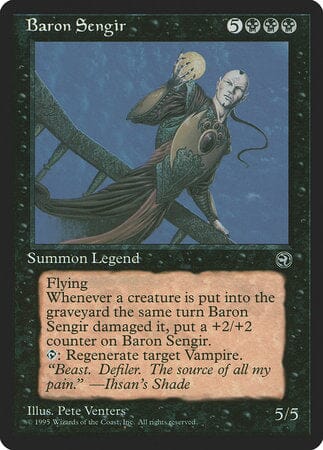 Baron Sengir [Homelands] MTG Single Magic: The Gathering  | Multizone: Comics And Games