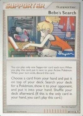 Bebe's Search (89/111) (Happy Luck - Mychael Bryan) [World Championships 2010] Pokemon Single Pokémon  | Multizone: Comics And Games