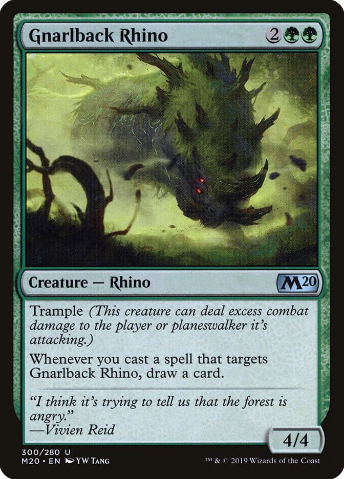 Gnarlback Rhino [Core Set 2020] MTG Single Magic: The Gathering  | Multizone: Comics And Games