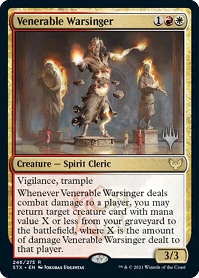 Venerable Warsinger (Promo Pack) [Strixhaven: School of Mages Promos] MTG Single Magic: The Gathering  | Multizone: Comics And Games