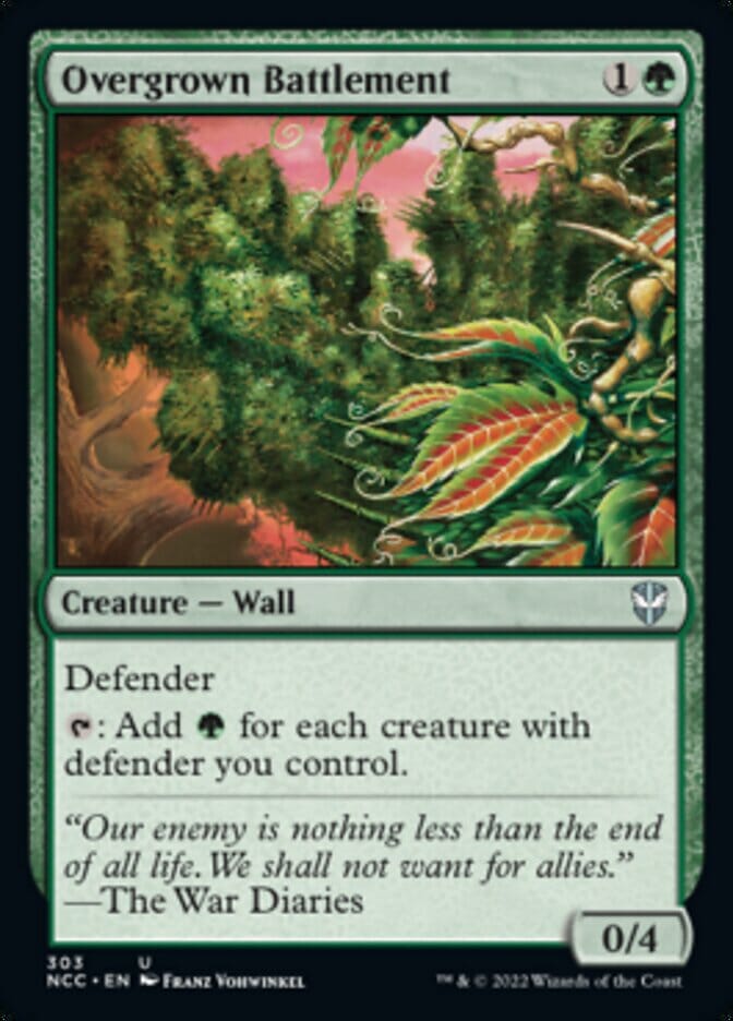 Overgrown Battlement [Streets of New Capenna Commander] MTG Single Magic: The Gathering  | Multizone: Comics And Games