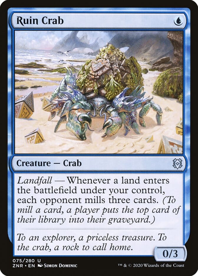 Ruin Crab [Zendikar Rising] MTG Single Magic: The Gathering  | Multizone: Comics And Games