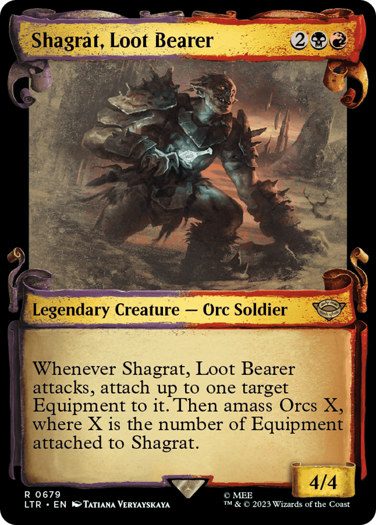Shagrat, Loot Bearer [The Lord of the Rings: Tales of Middle-Earth Showcase Scrolls] MTG Single Magic: The Gathering  | Multizone: Comics And Games