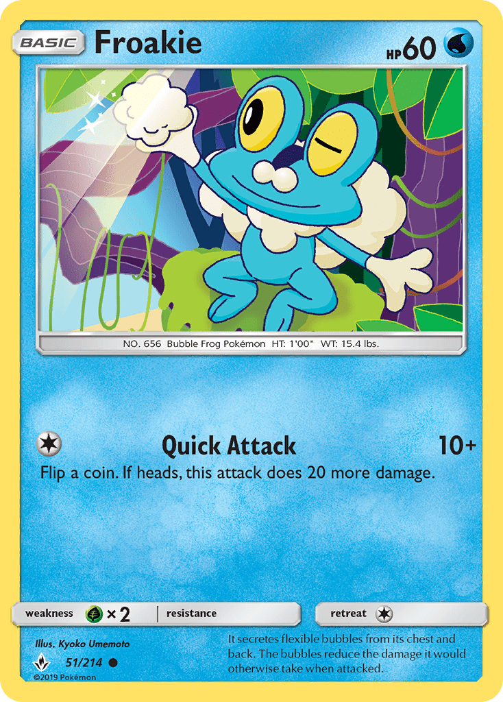 Froakie (51/214) [Sun & Moon: Unbroken Bonds] Pokemon Single Pokémon  | Multizone: Comics And Games