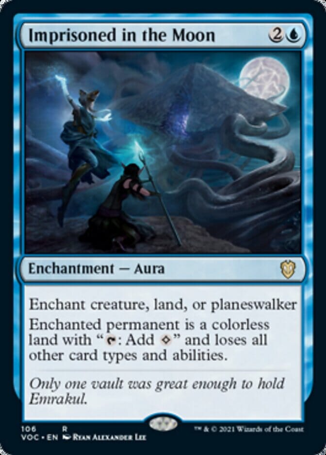 Imprisoned in the Moon [Innistrad: Crimson Vow Commander] MTG Single Magic: The Gathering  | Multizone: Comics And Games