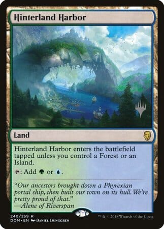 Hinterland Harbor [Dominaria Promos] MTG Single Magic: The Gathering  | Multizone: Comics And Games