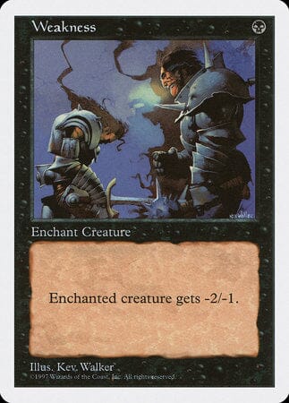 Weakness [Fifth Edition] MTG Single Magic: The Gathering  | Multizone: Comics And Games