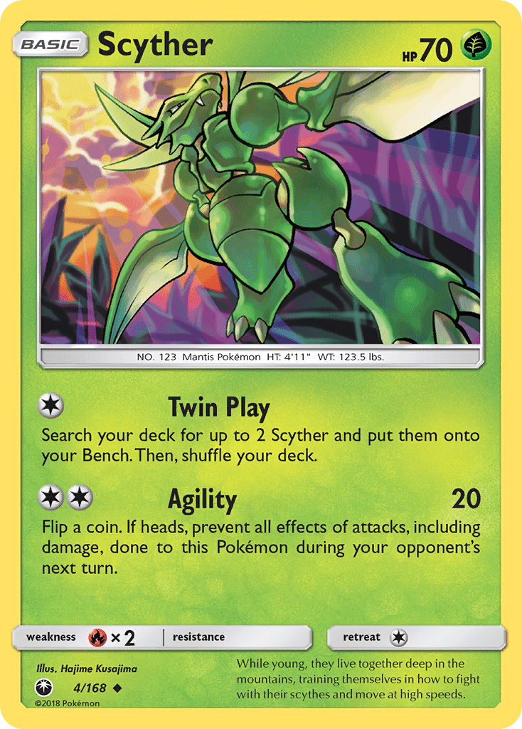 Scyther (4/168) [Sun & Moon: Celestial Storm] Pokemon Single Pokémon  | Multizone: Comics And Games