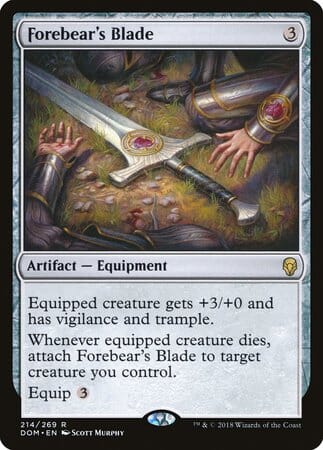 Forebear's Blade [Dominaria] MTG Single Magic: The Gathering  | Multizone: Comics And Games