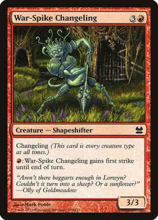 War-Spike Changeling [Modern Masters] MTG Single Magic: The Gathering  | Multizone: Comics And Games