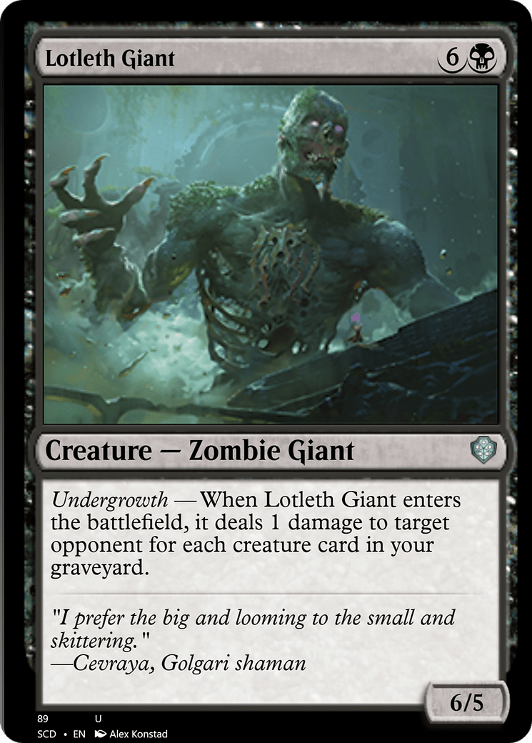 Lotleth Giant [Starter Commander Decks] MTG Single Magic: The Gathering  | Multizone: Comics And Games