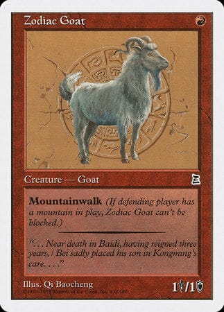 Zodiac Goat [Portal Three Kingdoms] MTG Single Magic: The Gathering  | Multizone: Comics And Games