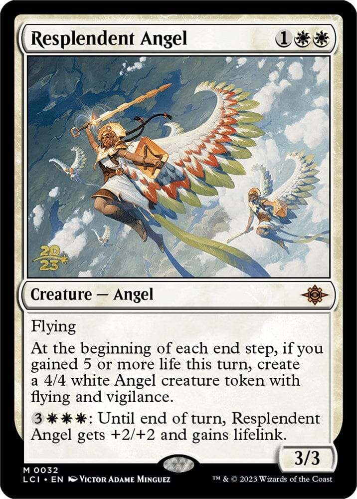 Resplendent Angel (LCI) [The Lost Caverns of Ixalan Prerelease Cards] MTG Single Magic: The Gathering  | Multizone: Comics And Games