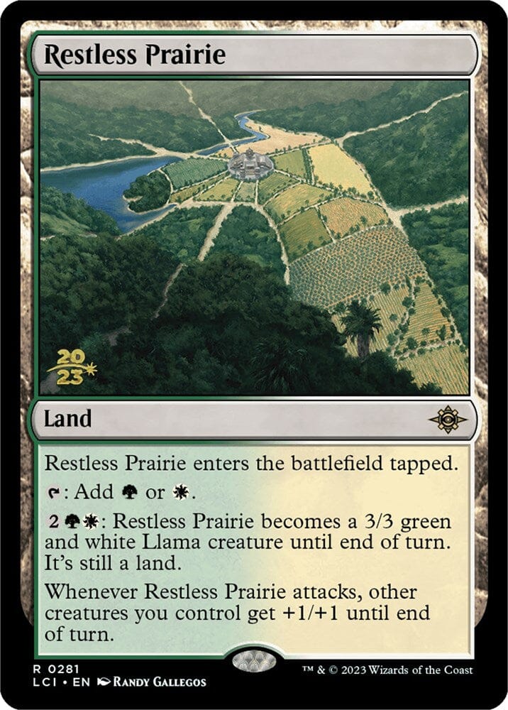 Restless Prairie [The Lost Caverns of Ixalan Prerelease Cards] MTG Single Magic: The Gathering  | Multizone: Comics And Games