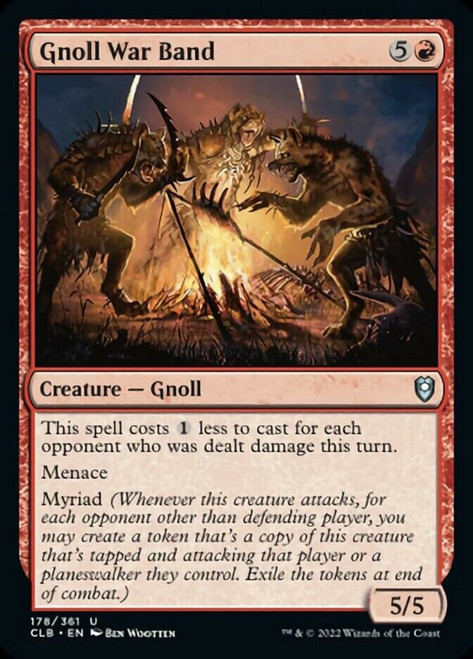 Gnoll War Band [Commander Legends: Battle for Baldur's Gate] MTG Single Magic: The Gathering  | Multizone: Comics And Games