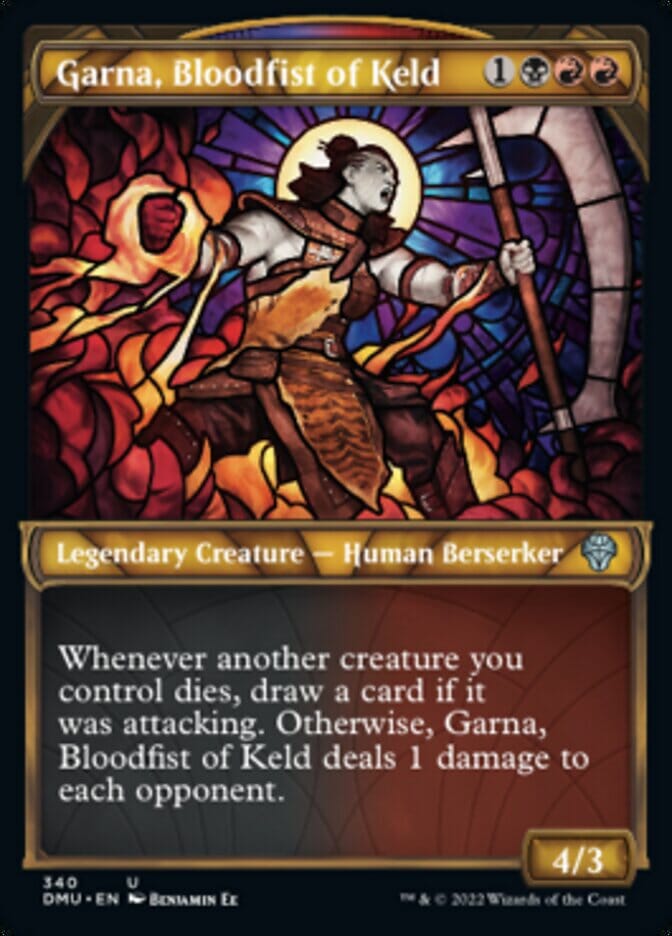 Garna, Bloodfist of Keld (Showcase Textured) [Dominaria United] MTG Single Magic: The Gathering  | Multizone: Comics And Games