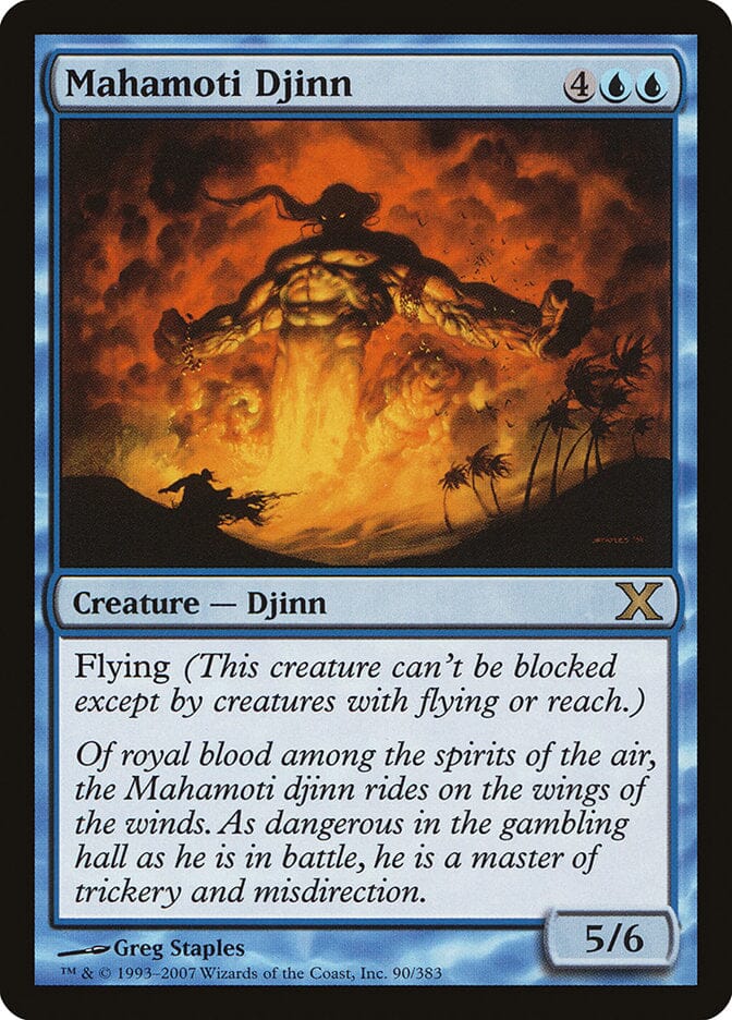 Mahamoti Djinn [Tenth Edition] MTG Single Magic: The Gathering  | Multizone: Comics And Games