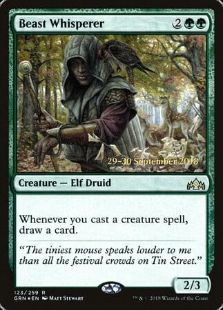 Beast Whisperer [Guilds of Ravnica Promos] MTG Single Magic: The Gathering  | Multizone: Comics And Games