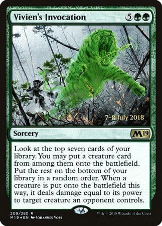 Vivien's Invocation [Core Set 2019 Promos] MTG Single Magic: The Gathering  | Multizone: Comics And Games