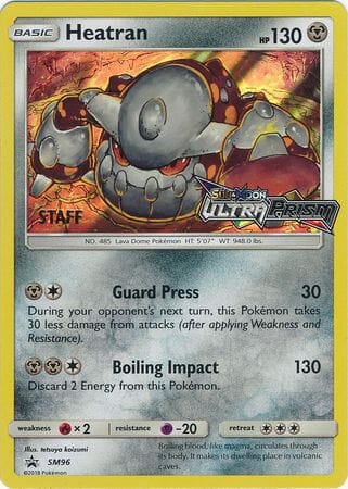 Heatran (SM96) (Staff Prerelease Promo) [Sun & Moon: Black Star Promos] Pokemon Single Pokémon  | Multizone: Comics And Games