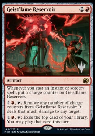 Geistflame Reservoir (Promo Pack) [Innistrad: Midnight Hunt Promos] MTG Single Magic: The Gathering  | Multizone: Comics And Games