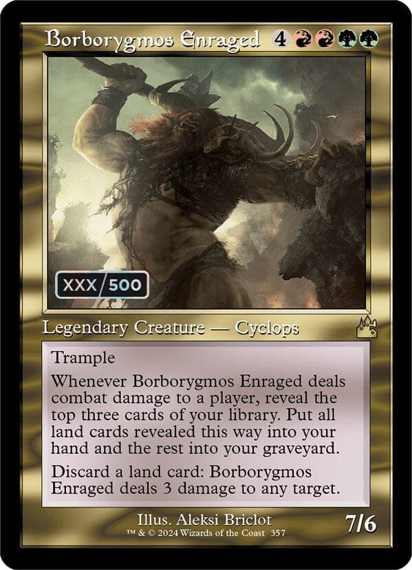 Borborygmos Enraged (Retro) (Serialized) [Ravnica Remastered] MTG Single Magic: The Gathering  | Multizone: Comics And Games