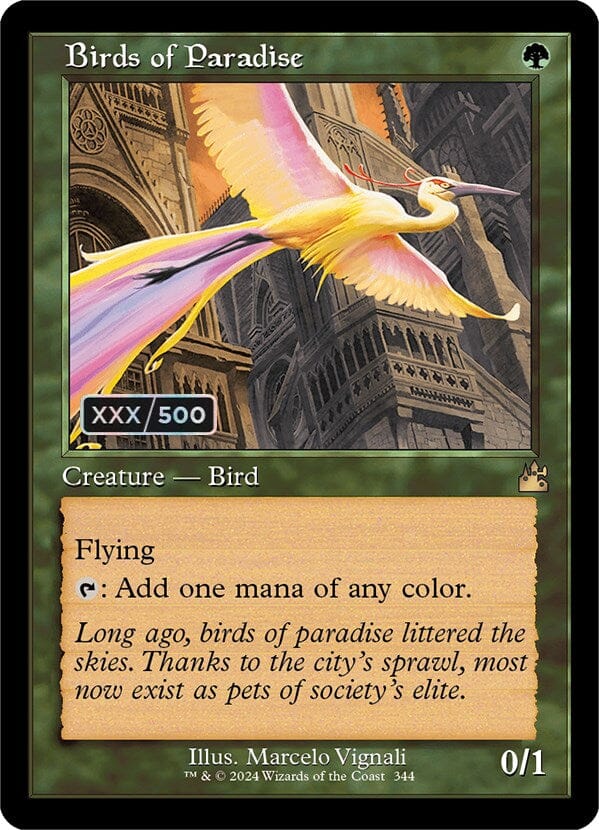 Birds of Paradise (Retro) (Serialized) [Ravnica Remastered] MTG Single Magic: The Gathering  | Multizone: Comics And Games