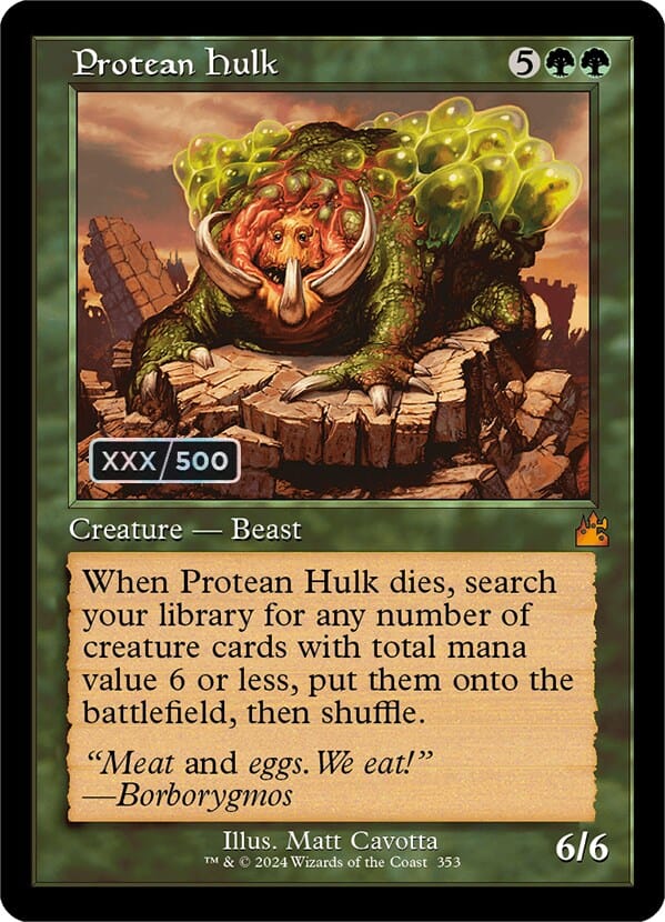 Protean Hulk (Retro) (Serialized) [Ravnica Remastered] MTG Single Magic: The Gathering  | Multizone: Comics And Games