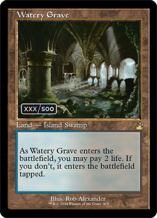 Watery Grave (Retro) (Serialized) [Ravnica Remastered] MTG Single Magic: The Gathering  | Multizone: Comics And Games