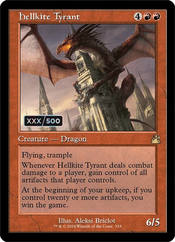 Hellkite Tyrant (Retro) (Serialized) [Ravnica Remastered] MTG Single Magic: The Gathering  | Multizone: Comics And Games