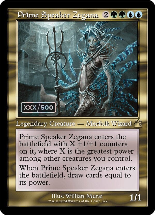 Prime Speaker Zegana (Retro) (Serialized) [Ravnica Remastered] MTG Single Magic: The Gathering  | Multizone: Comics And Games